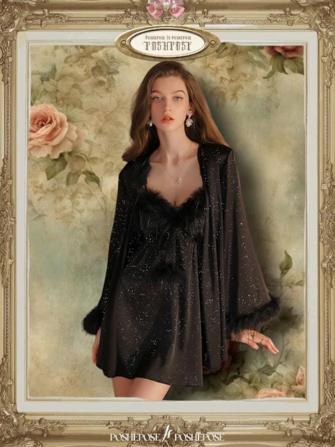 La Tentation Féminine Nightgown And Robe
