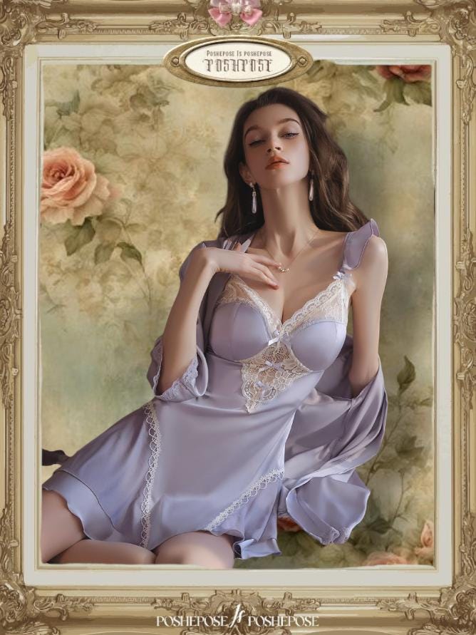 Petite Coquine Nightgown and Robe