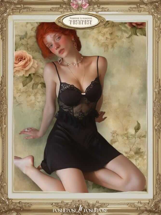 Chic en Rose Lingerie set with Robe